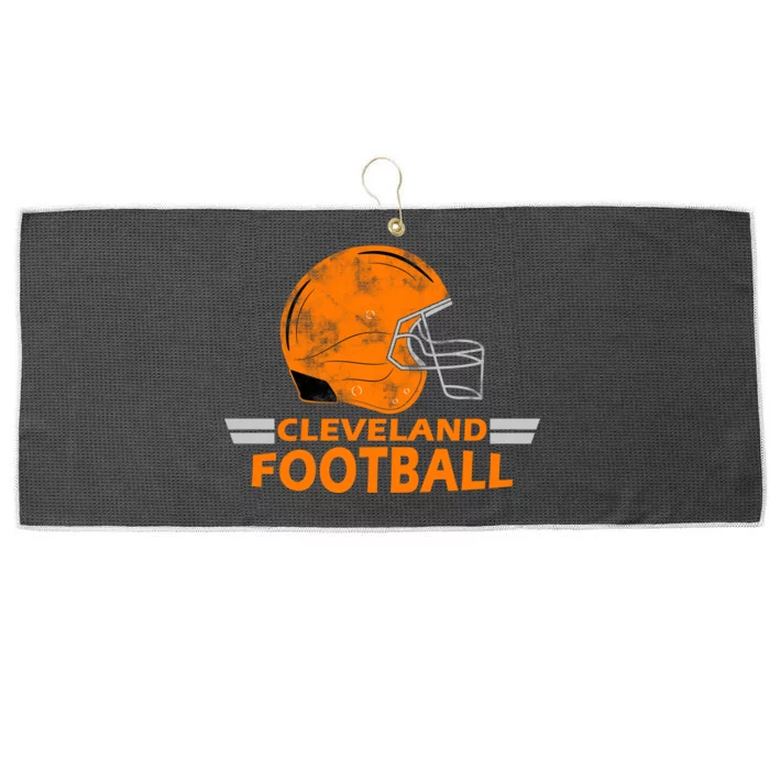 Vintage Cleveland Football Helmet Large Microfiber Waffle Golf Towel