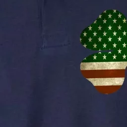 Vintage Clover Irish American Flag Softstyle Adult Sport Polo