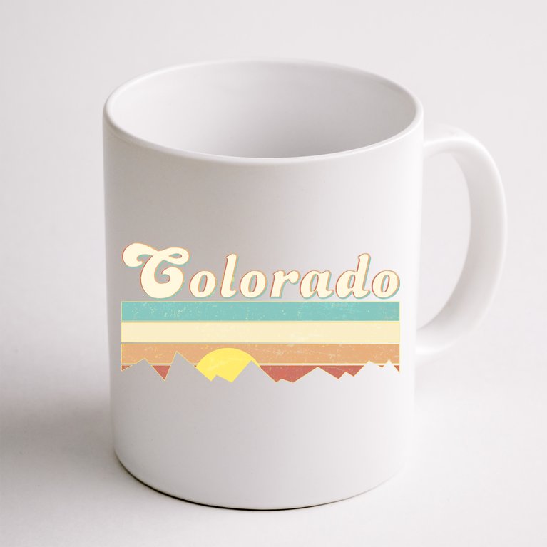 Vintage Colorado Mountain Sunset Coffee Mug