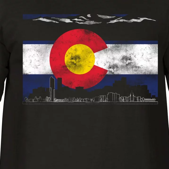 Vintage Colorado Skyline Flag Comfort Colors T-Shirt