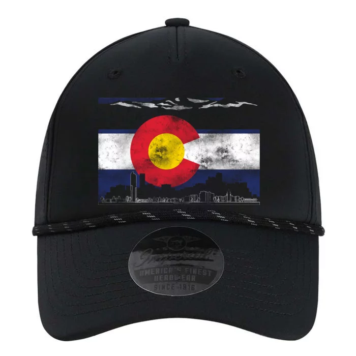 Vintage Colorado Skyline Flag Performance The Dyno Cap