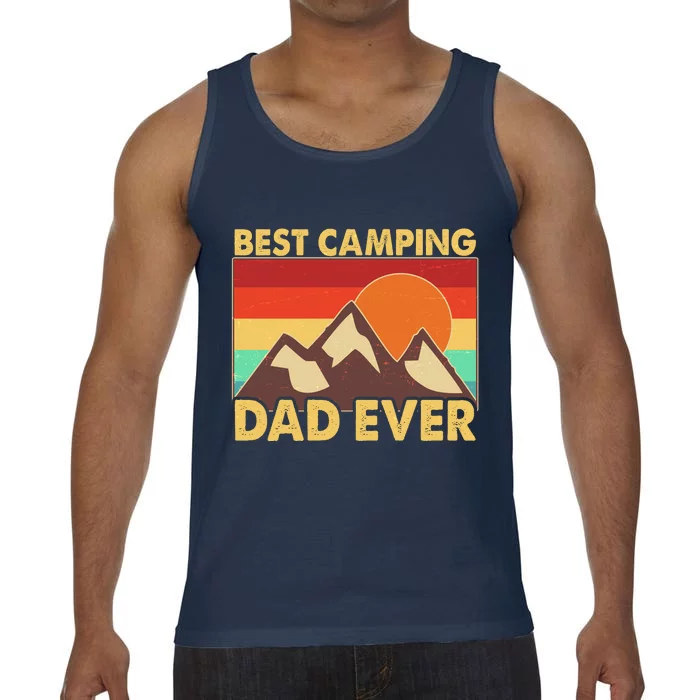 Vintage Colors Best Camping Dad Ever Comfort Colors® Tank Top