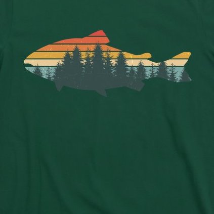 Vintage Colors Forest Bass Fish T-Shirt