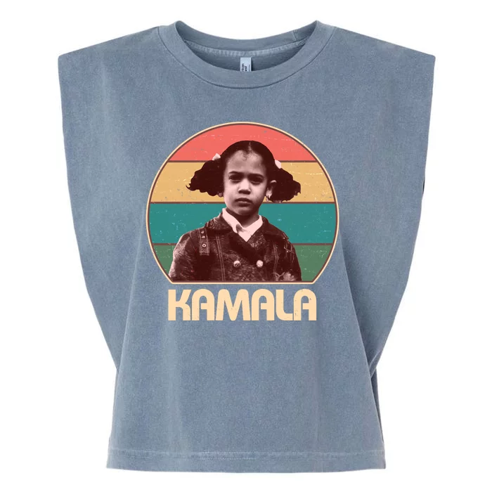 Vintage Colors Kamala Harris Childhood Photo Garment-Dyed Women's Muscle Tee