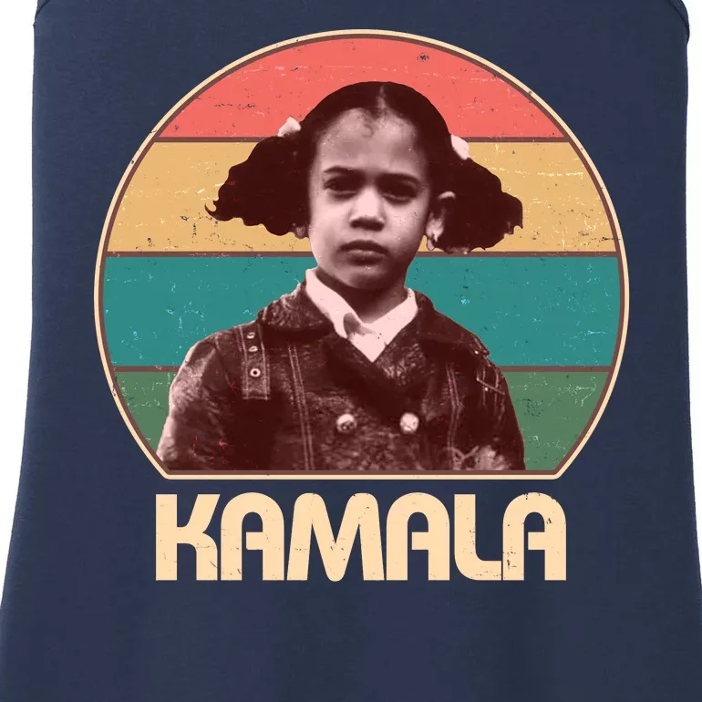 Vintage Colors Kamala Harris Childhood Photo Ladies Essential Tank