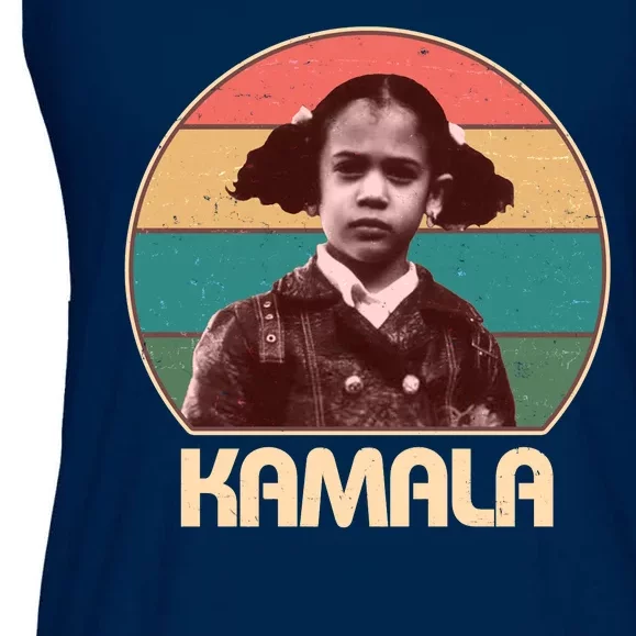 Vintage Colors Kamala Harris Childhood Photo Ladies Essential Flowy Tank