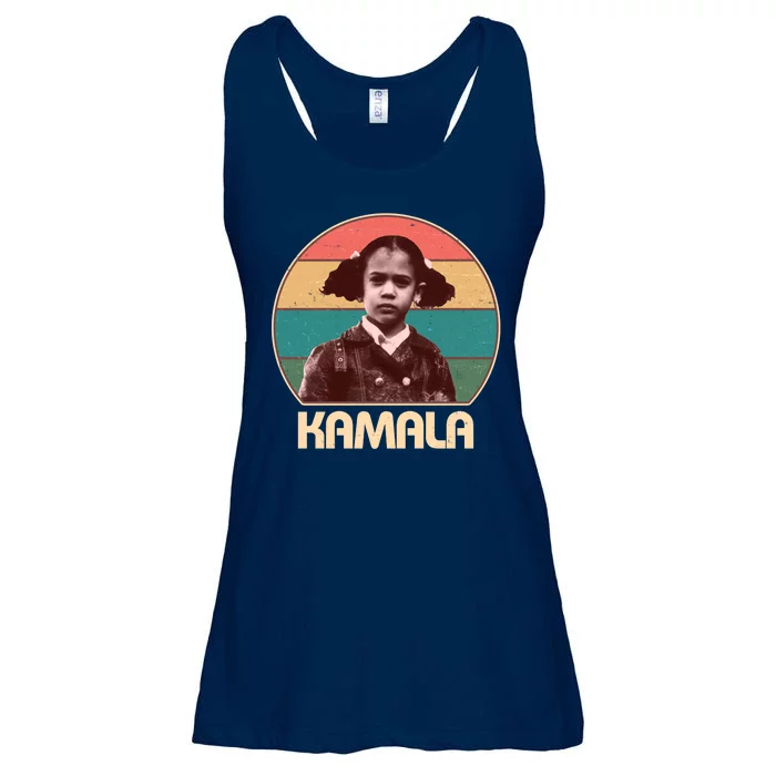 Vintage Colors Kamala Harris Childhood Photo Ladies Essential Flowy Tank