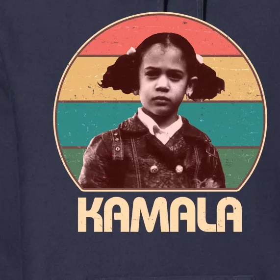 Vintage Colors Kamala Harris Childhood Photo Premium Hoodie