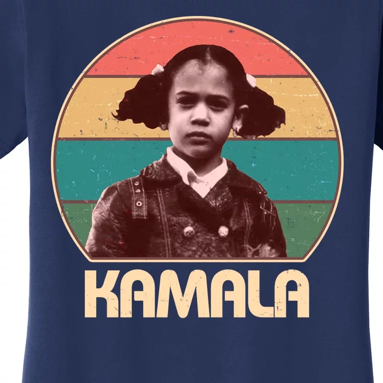 Vintage Colors Kamala Harris Childhood Photo Women's T-Shirt