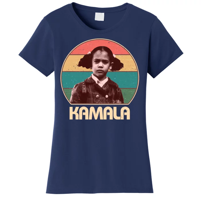 Vintage Colors Kamala Harris Childhood Photo Women's T-Shirt