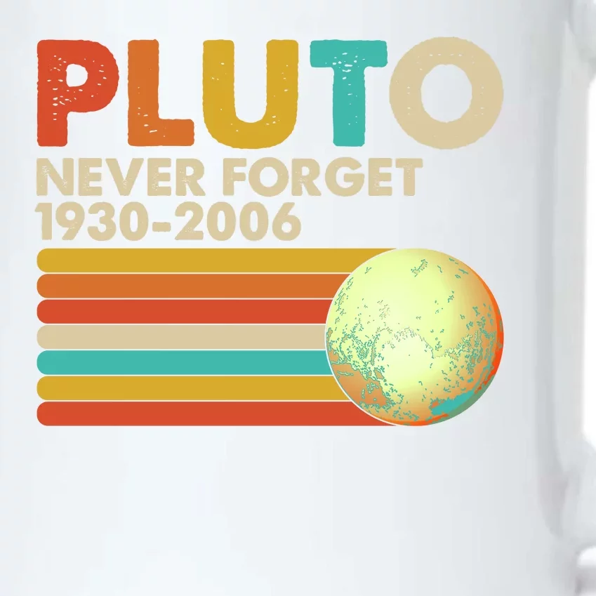 Vintage Colors Pluto Never Forget 1930-2006 Black Color Changing Mug