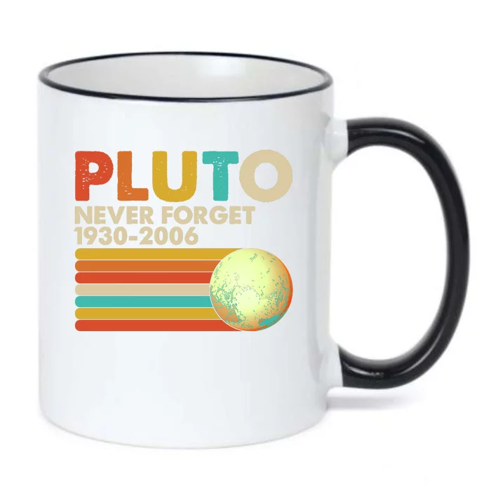 Vintage Colors Pluto Never Forget 1930-2006 Black Color Changing Mug