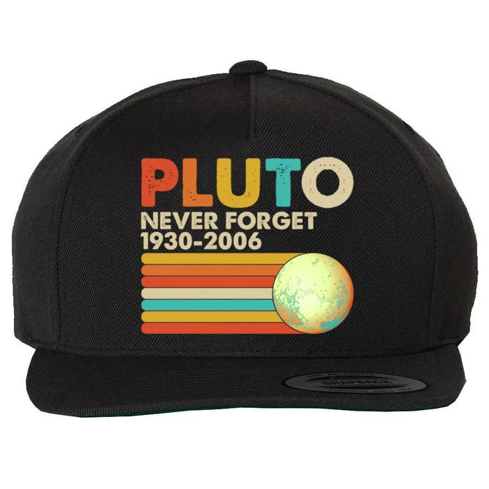 Vintage Colors Pluto Never Forget 1930-2006 Wool Snapback Cap
