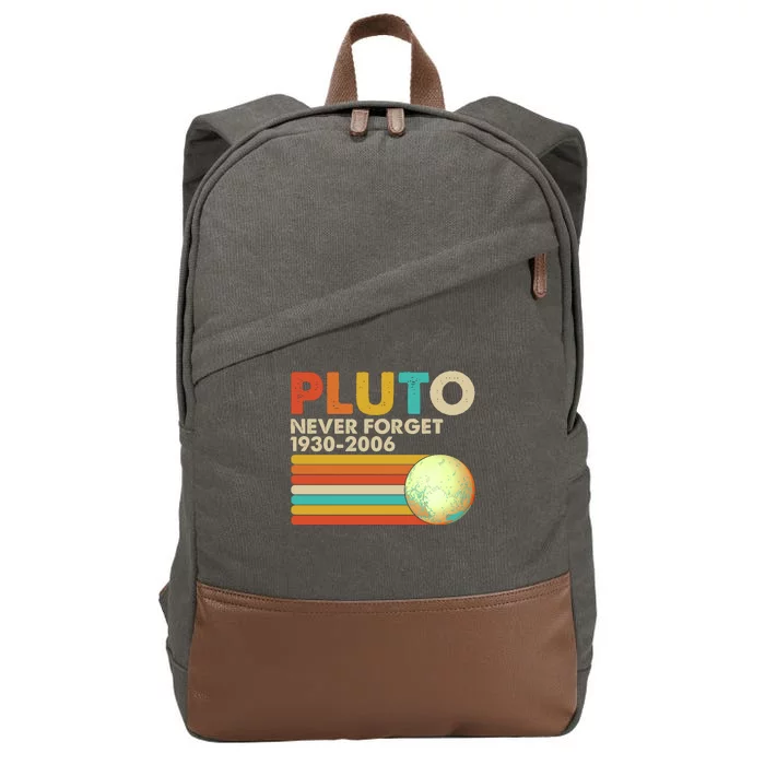 Vintage Colors Pluto Never Forget 1930-2006 Cotton Canvas Backpack