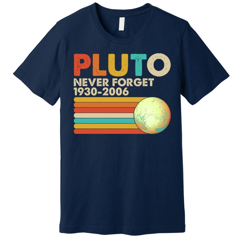 Vintage Colors Pluto Never Forget 1930-2006 Premium T-Shirt