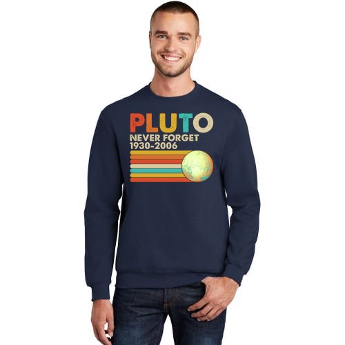 Vintage Colors Pluto Never Forget 1930-2006 Tall Sweatshirt
