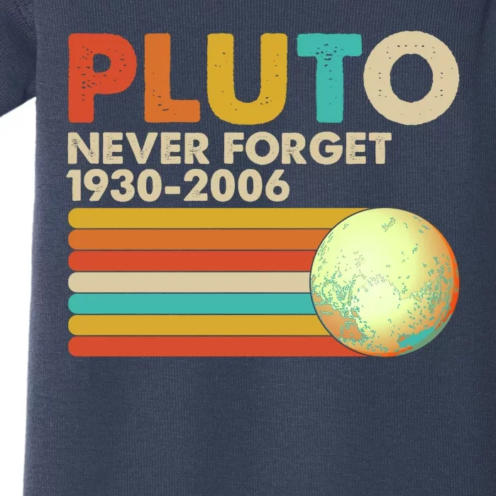 Vintage Colors Pluto Never Forget 1930-2006 Baby Bodysuit