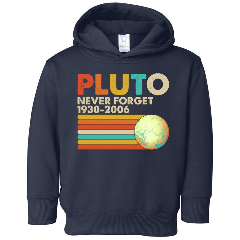 Vintage Colors Pluto Never Forget 1930-2006 Toddler Hoodie