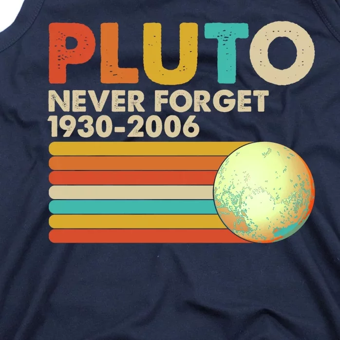 Vintage Colors Pluto Never Forget 1930-2006 Tank Top