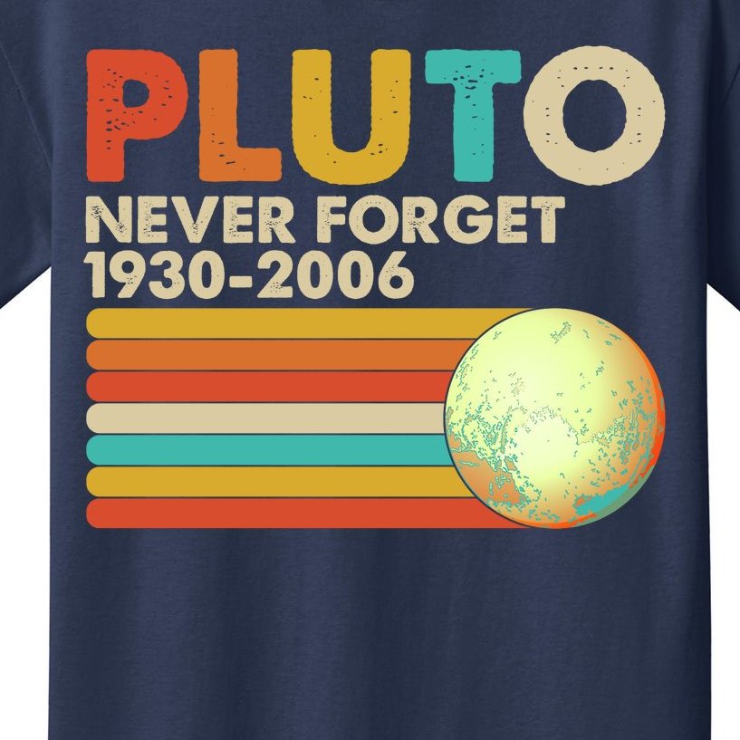 Vintage Colors Pluto Never Forget 1930-2006 Kids T-Shirt