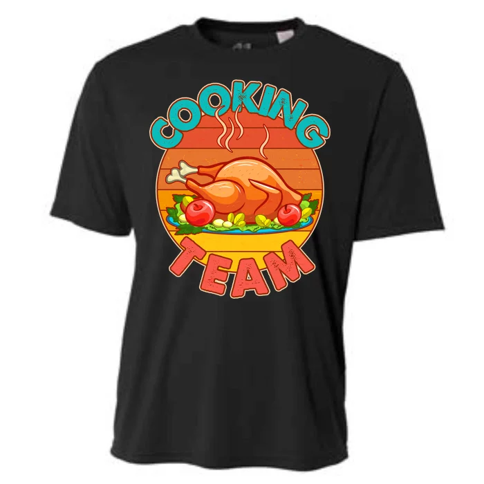 Vintage Cooking Team Emblem Cooling Performance Crew T-Shirt