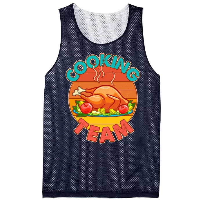 Vintage Cooking Team Emblem Mesh Reversible Basketball Jersey Tank