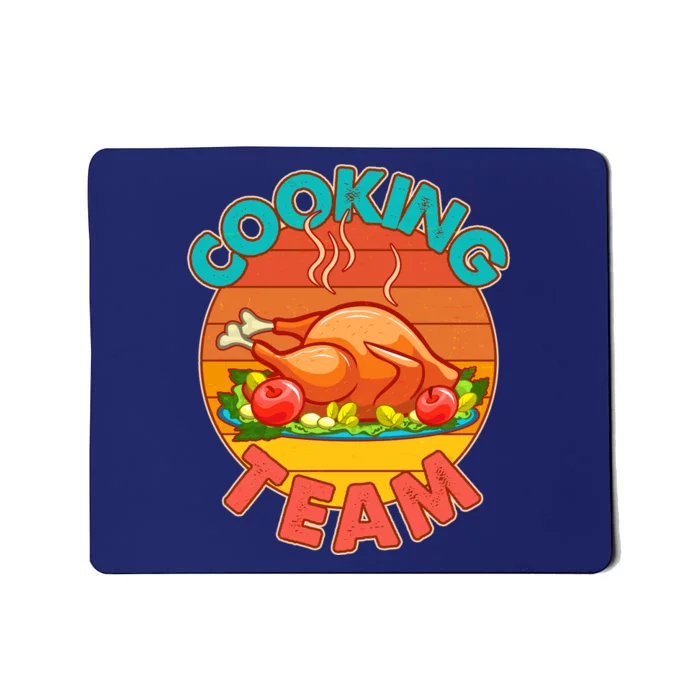 Vintage Cooking Team Emblem Mousepad