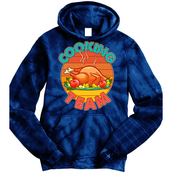 Vintage Cooking Team Emblem Tie Dye Hoodie