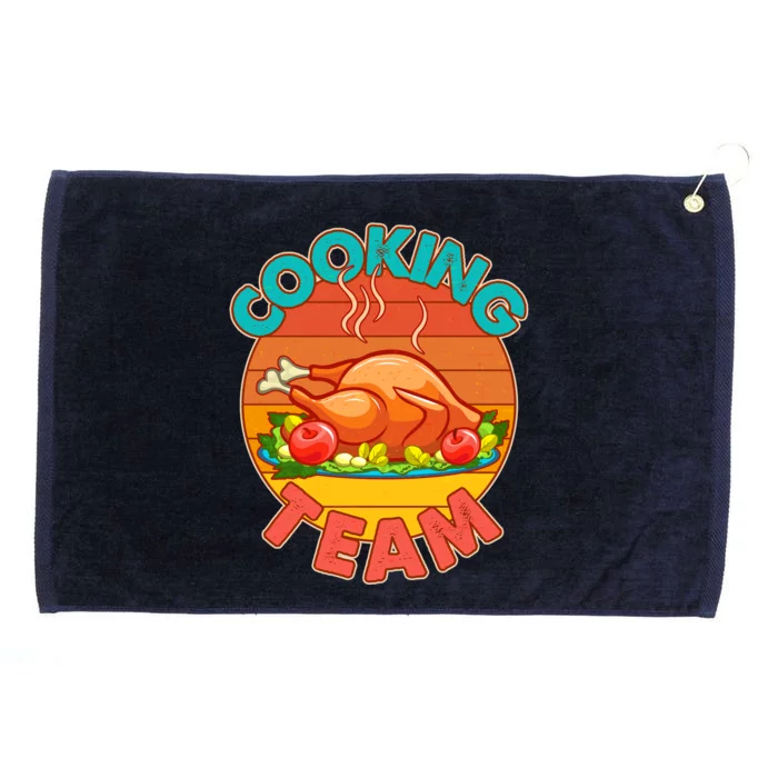 Vintage Cooking Team Emblem Grommeted Golf Towel