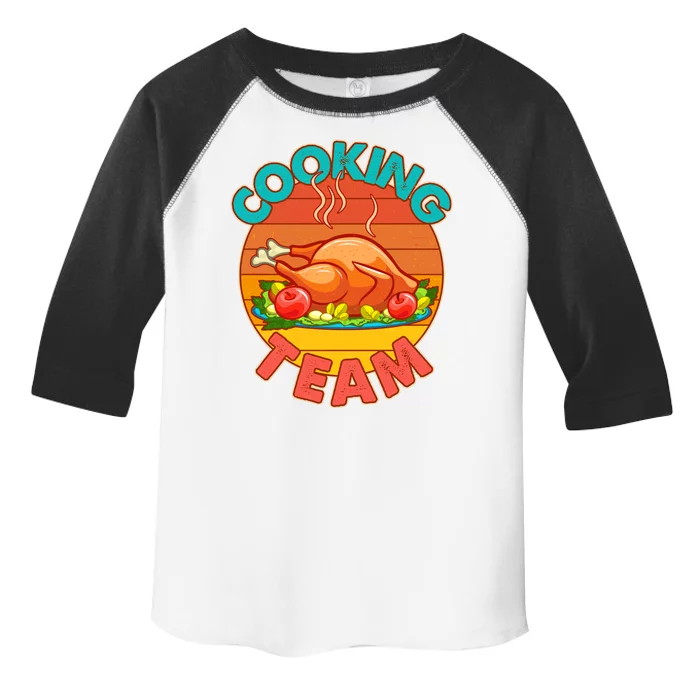 Vintage Cooking Team Emblem Toddler Fine Jersey T-Shirt