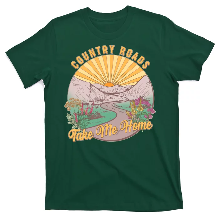 Vintage Country Roads Take Me Home T-Shirt