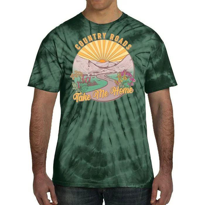 Vintage Country Roads Take Me Home Tie-Dye T-Shirt