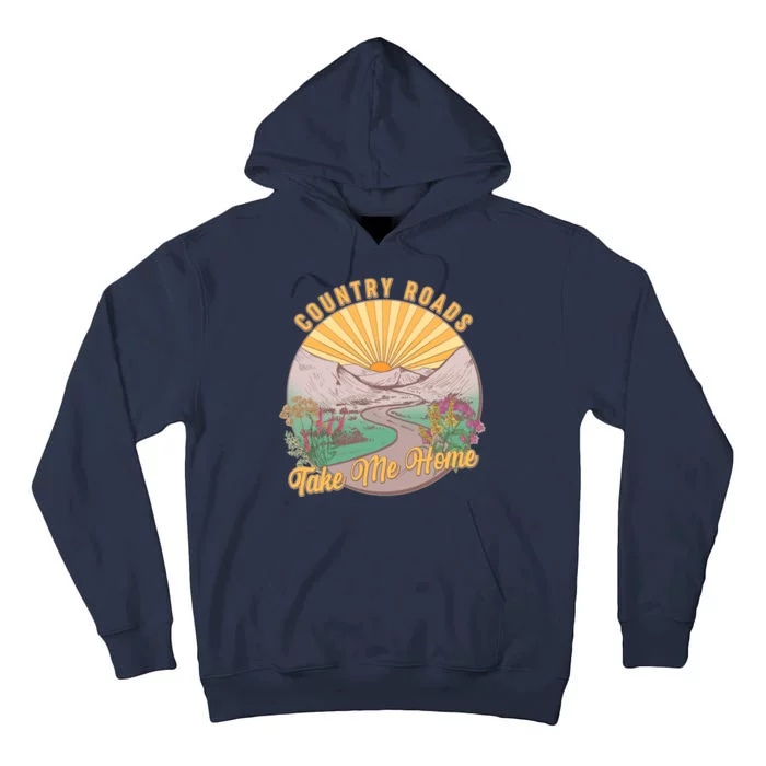 Vintage Country Roads Take Me Home Tall Hoodie