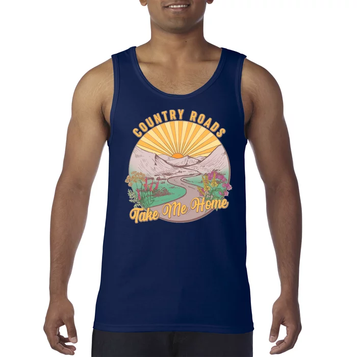 Vintage Country Roads Take Me Home Tank Top