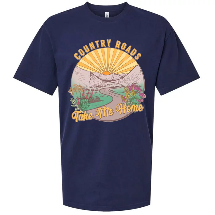 Vintage Country Roads Take Me Home Sueded Cloud Jersey T-Shirt