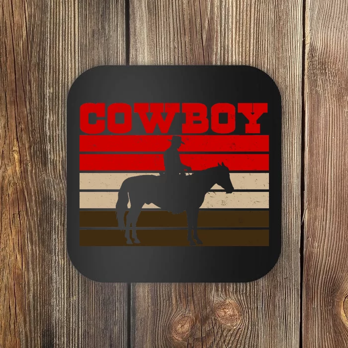 Vintage Cowboy Logo Coaster