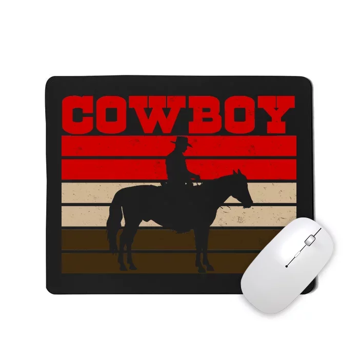 Vintage Cowboy Logo Mousepad