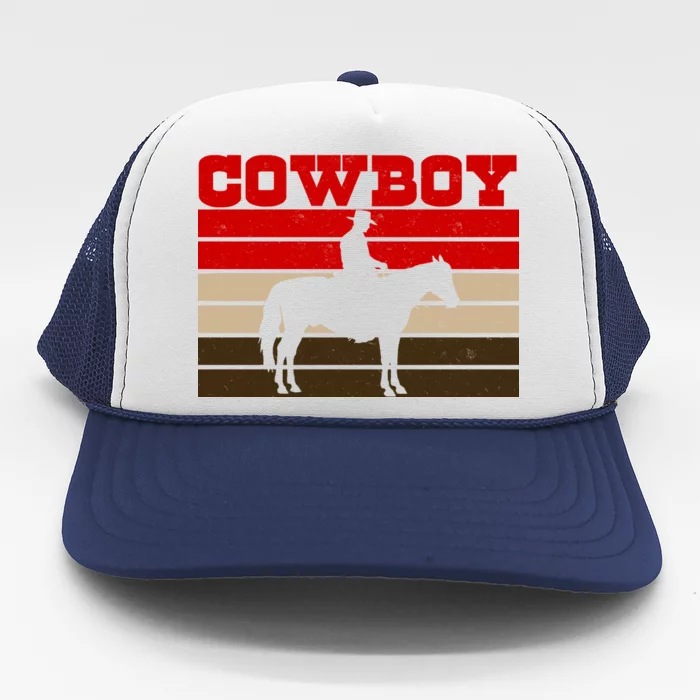 Vintage Cowboy Logo Trucker Hat