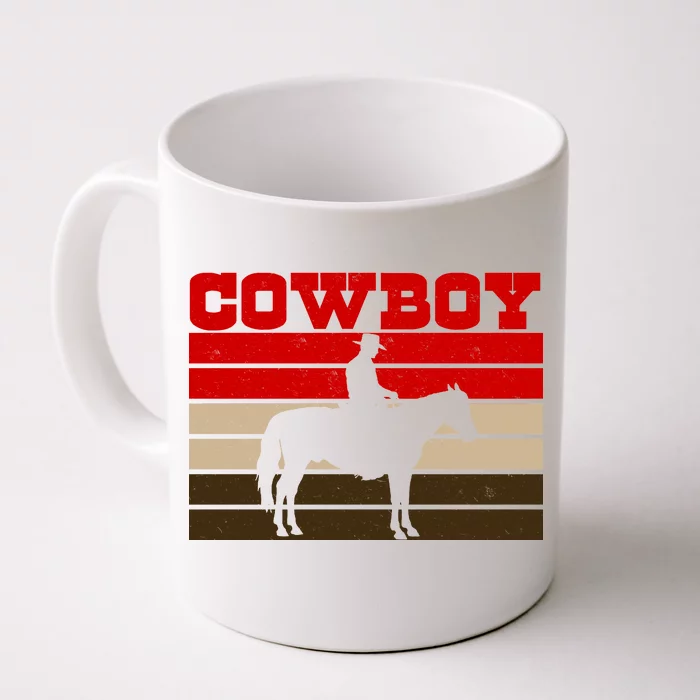 Vintage Cowboy Logo Front & Back Coffee Mug