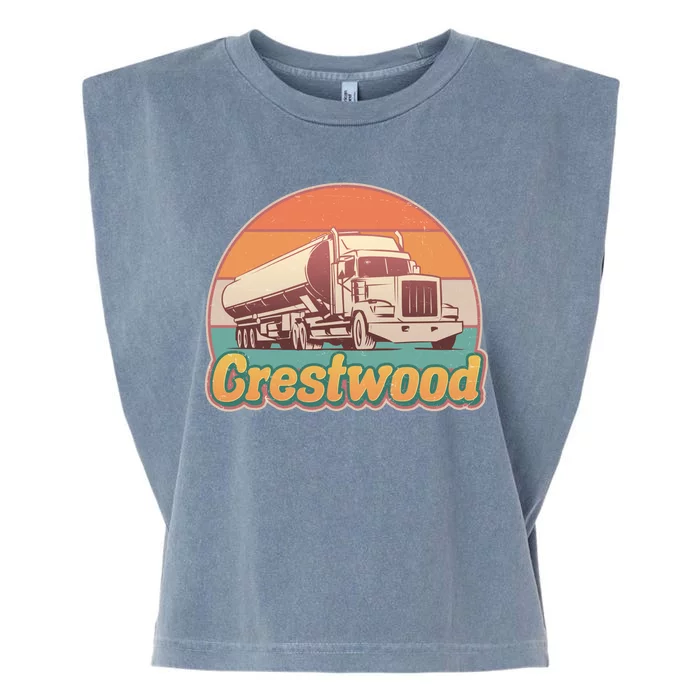 Vintage Crestwood Tanker Truck Garment-Dyed Women's Muscle Tee