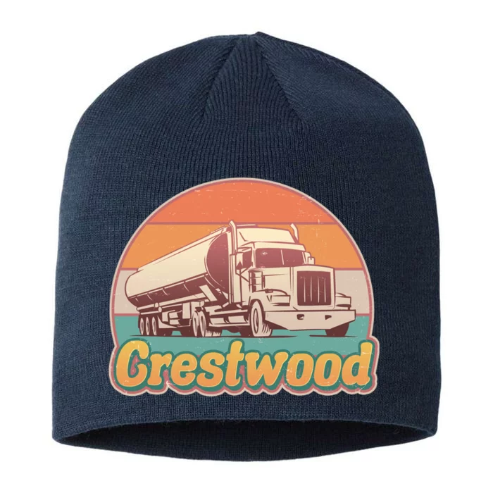 Vintage Crestwood Tanker Truck 8 1/2in Sustainable Knit Beanie