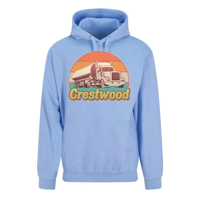 Vintage Crestwood Tanker Truck Unisex Surf Hoodie