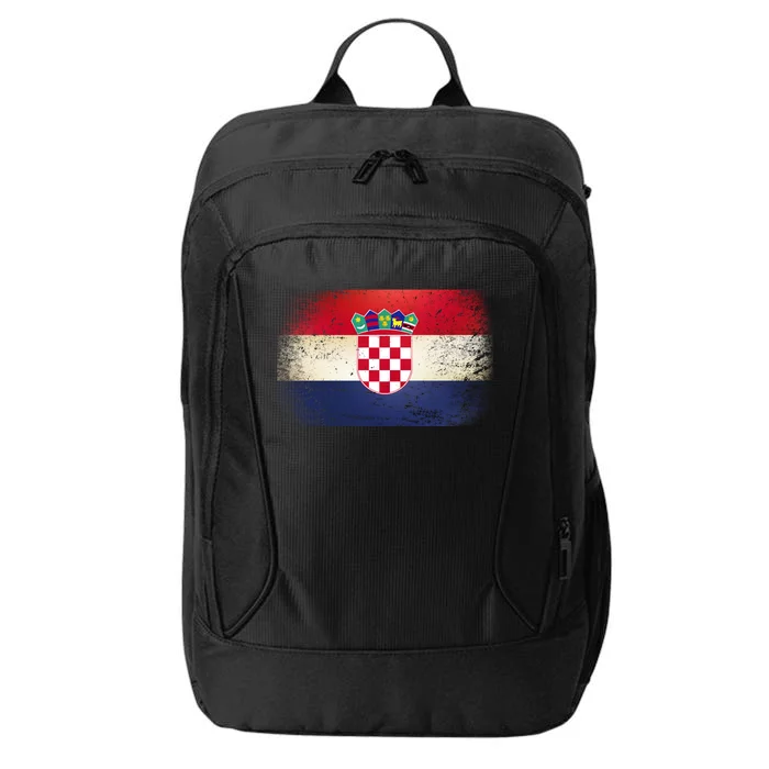 Vintage Croatia Flag City Backpack