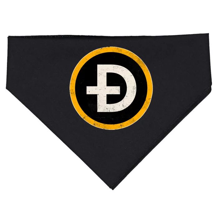 Vintage Crypto Dogecoin USA-Made Doggie Bandana