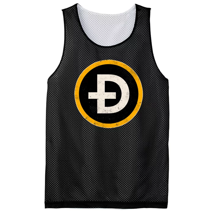 Vintage Crypto Dogecoin Mesh Reversible Basketball Jersey Tank