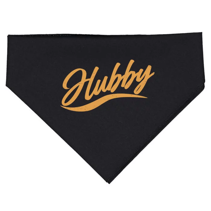 Vintage Cute Hubby Married Life USA-Made Doggie Bandana