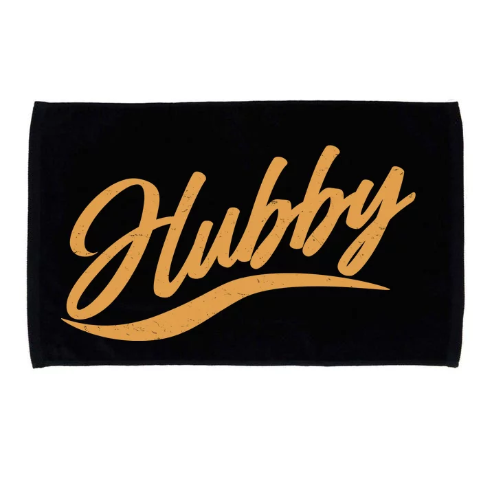 Vintage Cute Hubby Married Life Microfiber Hand Towel