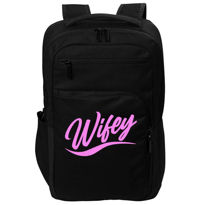 Vintage Cute Wifey Married Life Impact Tech Backpack