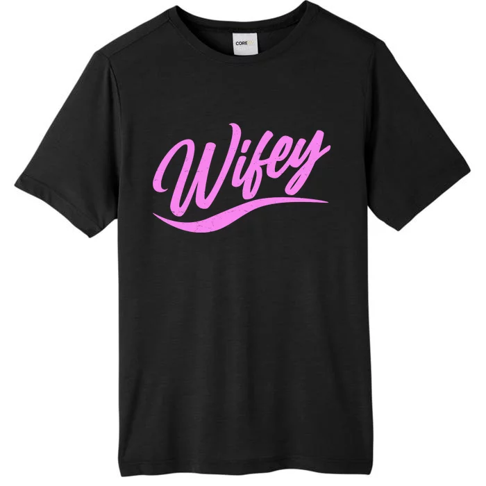 Vintage Cute Wifey Married Life ChromaSoft Performance T-Shirt