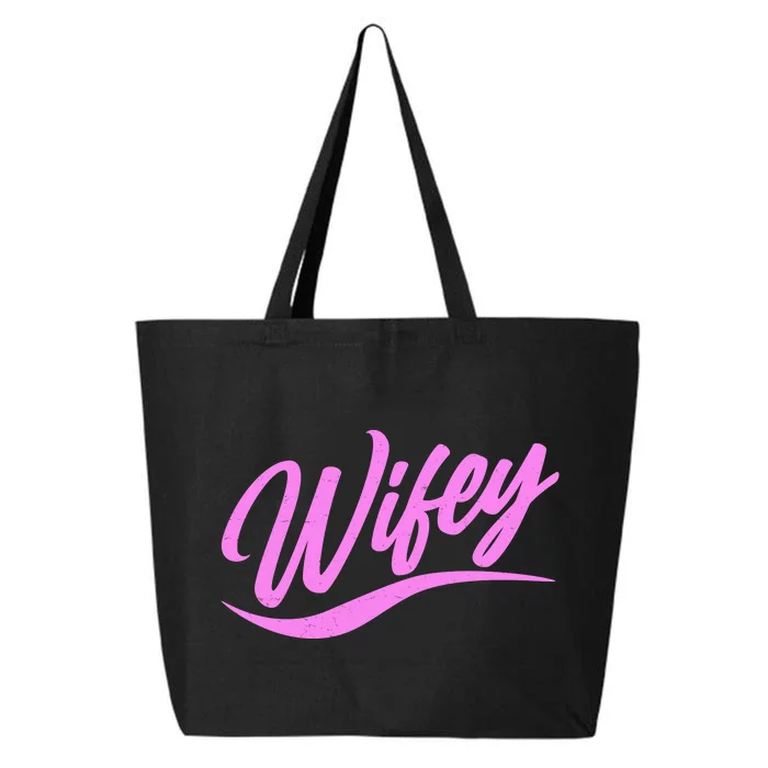 Vintage Cute Wifey Married Life 25L Jumbo Tote